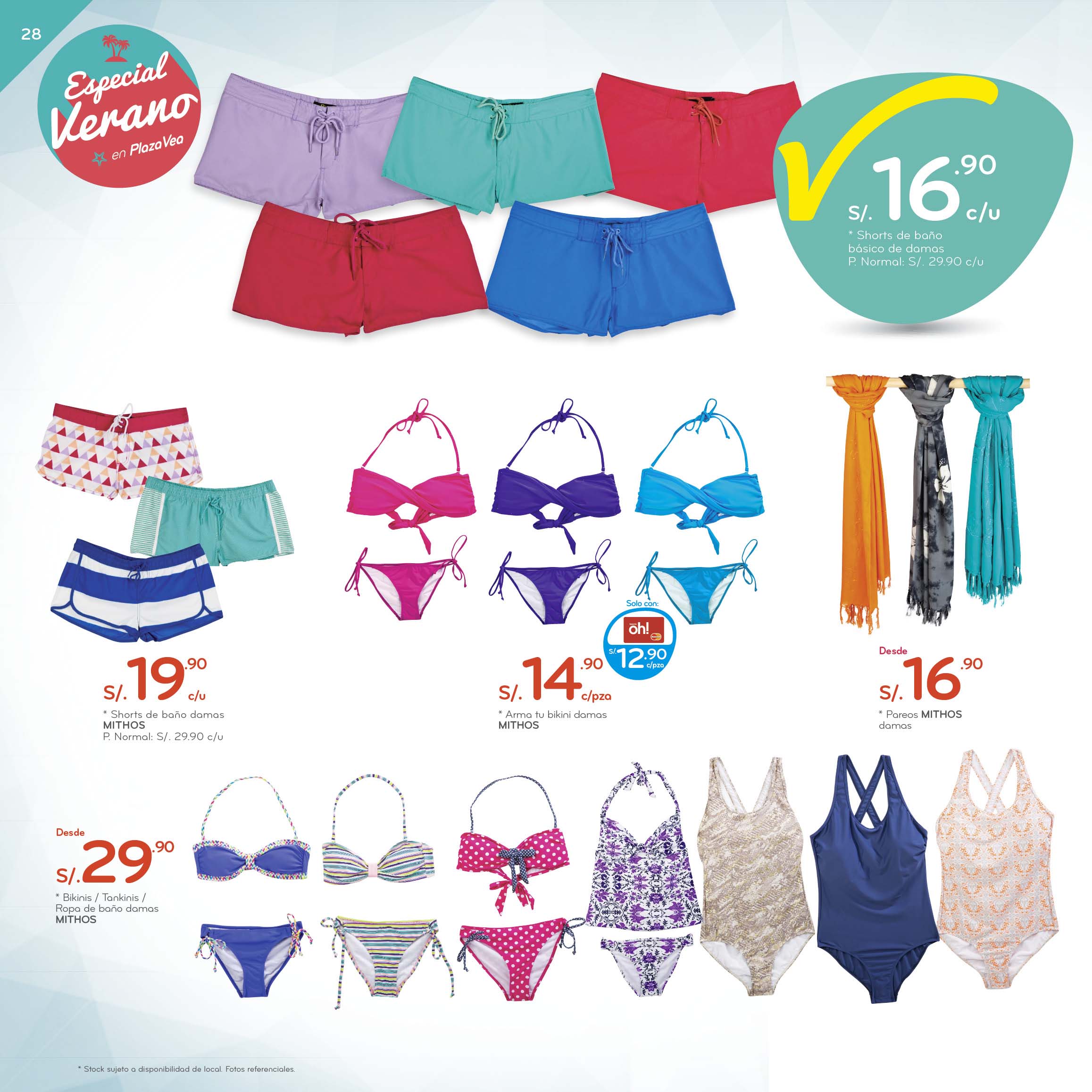 Plaza vea ropa de baño sales